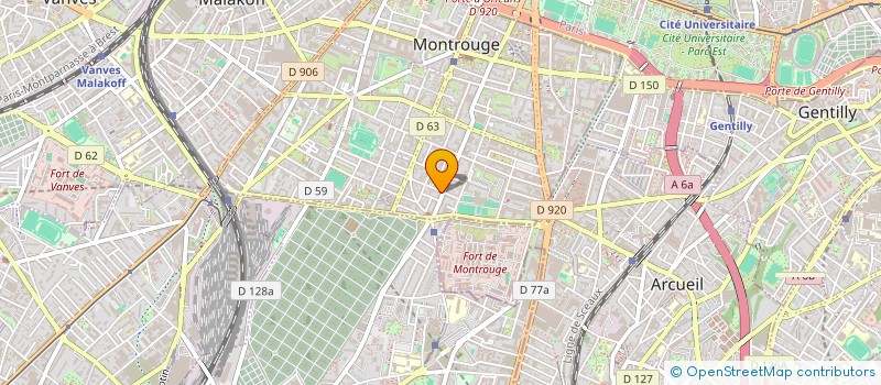 localisation de l'entreprise MADAME JULIETTE FAUVEL  MONTROUGE