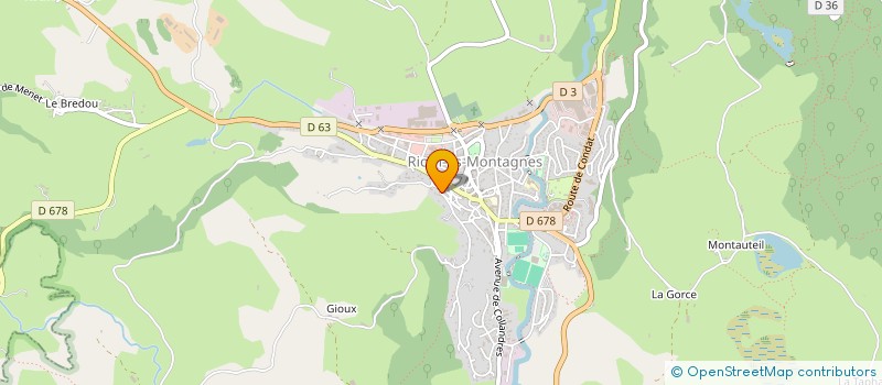localisation de l'entreprise MADAME JULIETTE FAVIER à RIOM-ES-MONTAGNES