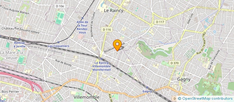 localisation de l'entreprise MADAME JULIETTE FAYE à LE RAINCY