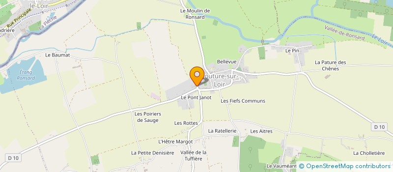 localisation de l'entreprise MADAME JULIETTE FILLON à VALLEE-DE-RONSARD
