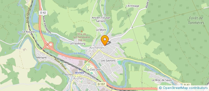 localisation de l'entreprise MADAME JULIETTE FOCKI  ARCHETTES