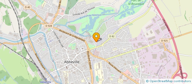 localisation de l'entreprise MADAME JULIETTE FORGEZ à ABBEVILLE