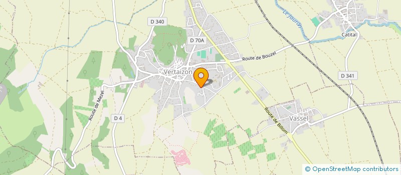 localisation de l'entreprise MADAME JULIETTE FOURVEL  VERTAIZON