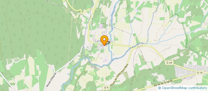 localisation de l'entreprise MADAME JULIETTE FRACON  SALLES-SOUS-BOIS