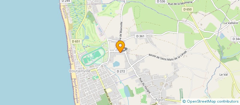 localisation de l'entreprise MADAME JULIETTE FRANCOIS  AGON-COUTAINVILLE