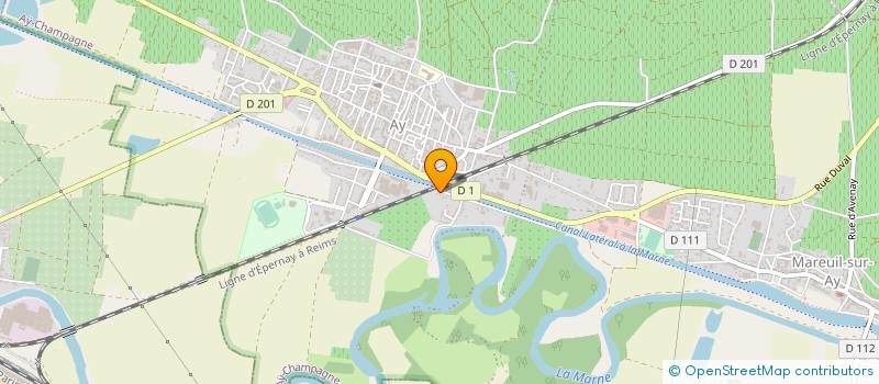 localisation de l'entreprise MADAME JULIETTE FRANZETTI  AY-CHAMPAGNE