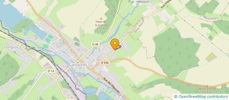 localisation de l'entreprise MADAME JULIETTE GARDIN  GAMACHES