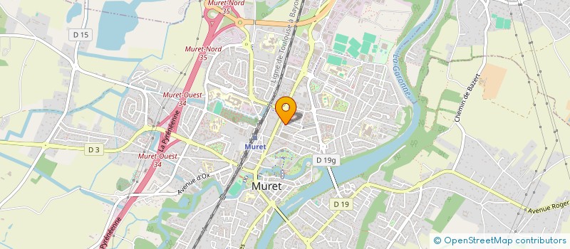 localisation de l'entreprise MADAME JULIETTE GARRIGUES  MURET