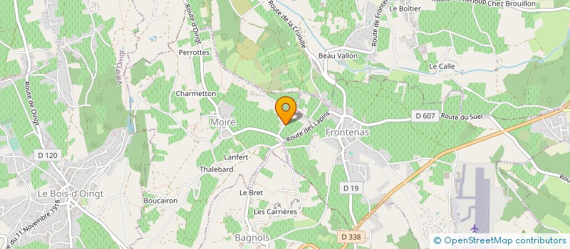 localisation de l'entreprise MADAME JULIETTE GAY  MOIRE