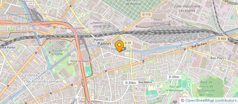 localisation de l'entreprise MADAME JULIETTE GELLI  PANTIN