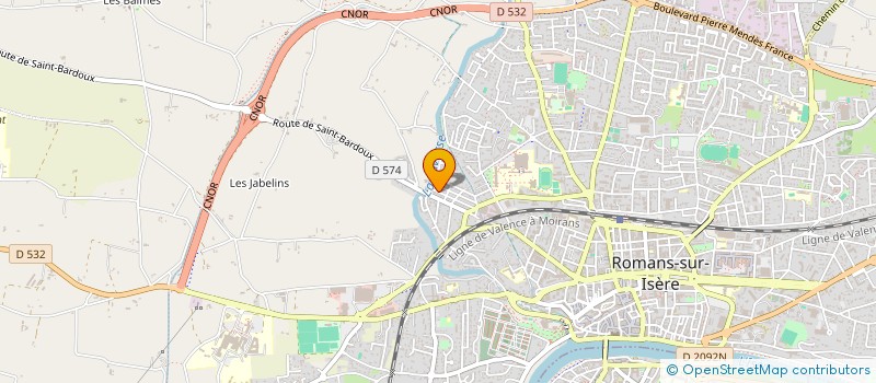 localisation de l'entreprise MADAME JULIETTE GERLAND  ROMANS-SUR-ISERE