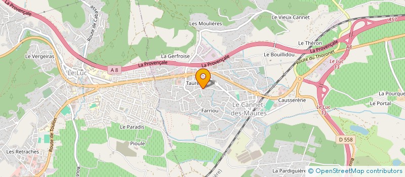 localisation de l'entreprise MADAME JULIETTE GIDON à LE CANNET-DES-MAURES