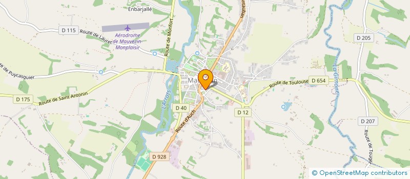 localisation de l'entreprise MADAME JULIETTE GILLET  MAUVEZIN