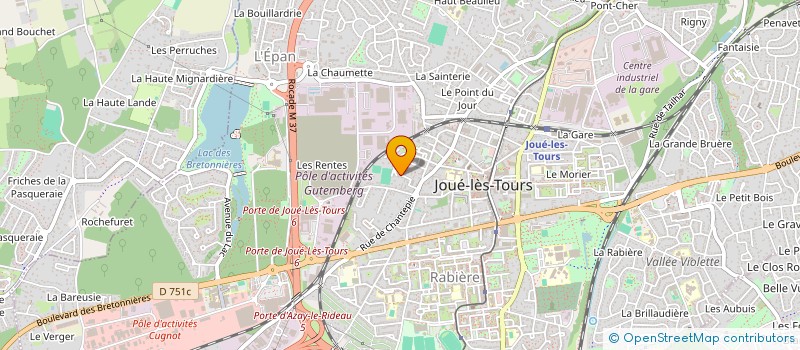 localisation de l'entreprise MADAME JULIETTE GIRARD  CHAMBRAY-LES-TOURS