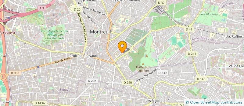 localisation de l'entreprise MADAME JULIETTE GOURBEIX à MONTREUIL