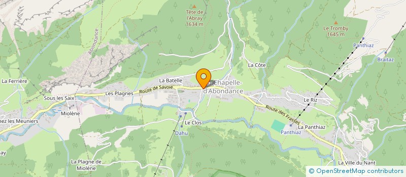 localisation de l'entreprise MADAME JULIETTE GRECO  LA CHAPELLE-D'ABONDANCE