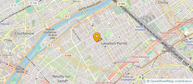 localisation de l'entreprise MADAME JULIETTE GRUCHET  LEVALLOIS-PERRET