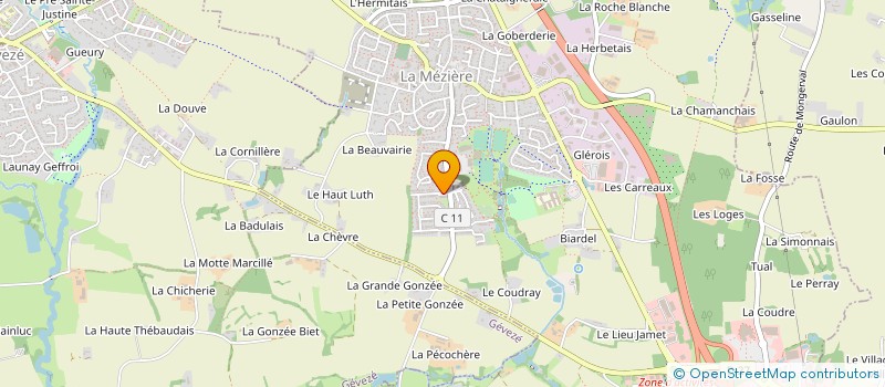 localisation de l'entreprise MADAME JULIETTE GUERIN  LA MEZIERE