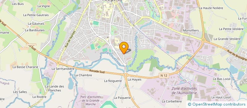 localisation de l'entreprise MADAME JULIETTE GUERIN  FOUGERES