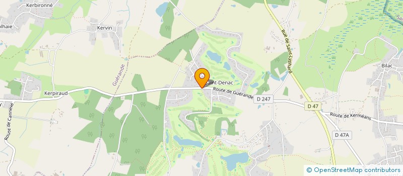 localisation de l'entreprise MADAME JULIETTE GUILLAUMAT  SAINT-ANDRE-DES-EAUX