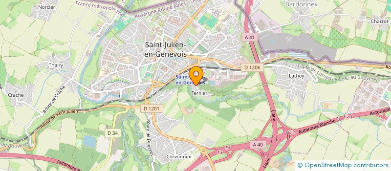 localisation de l'entreprise MADAME JULIETTE GUILLEMIN  SAINT-JULIEN-EN-GENEVOIS