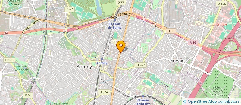 localisation de l'entreprise MADAME JULIETTE GUIOT à ANTONY