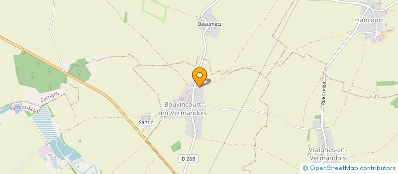 localisation de l'entreprise MADAME JULIETTE HANQUEZ  BOUVINCOURT-EN-VERMANDOIS