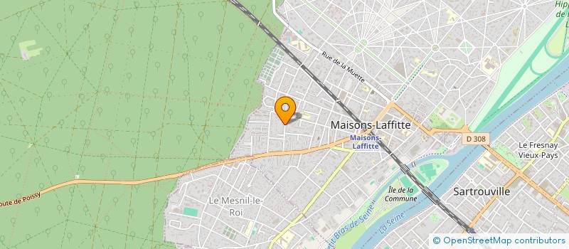 localisation de l'entreprise MADAME JULIETTE HARDY  MAISONS-LAFFITTE