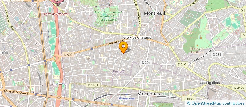 localisation de l'entreprise MADAME JULIETTE HELENE HANROT à MONTREUIL