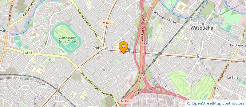 localisation de l'entreprise MADAME JULIETTE HERTAULT à MARCQ-EN-BARŒUL