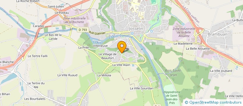 localisation de l'entreprise MADAME JULIETTE JAN  JOSSELIN