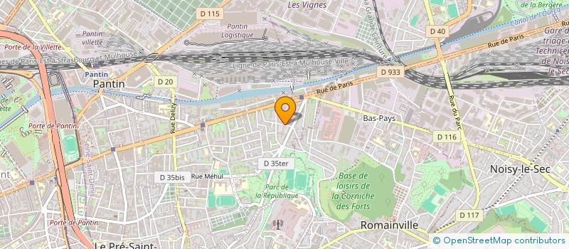 localisation de l'entreprise MADAME JULIETTE KANSOUSSI  PANTIN