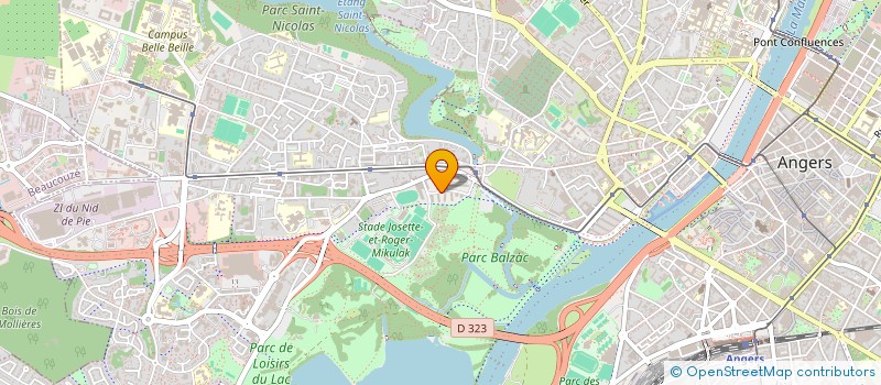 localisation de l'entreprise MADAME JULIETTE LACENAS à ANGERS