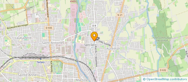 localisation de l'entreprise MADAME JULIETTE LAGLEYZE  AUREILHAN