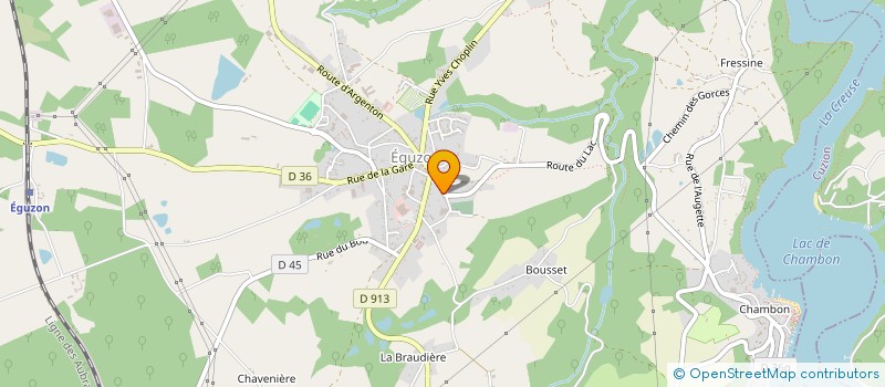 localisation de l'entreprise MADAME JULIETTE LAJANIE à EGUZON-CHANTOME