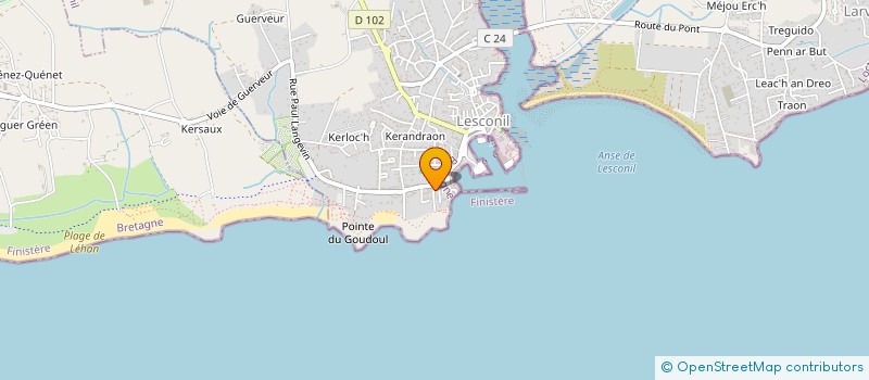 localisation de l'entreprise MADAME JULIETTE LE BERRE  PLOBANNALEC-LESCONIL