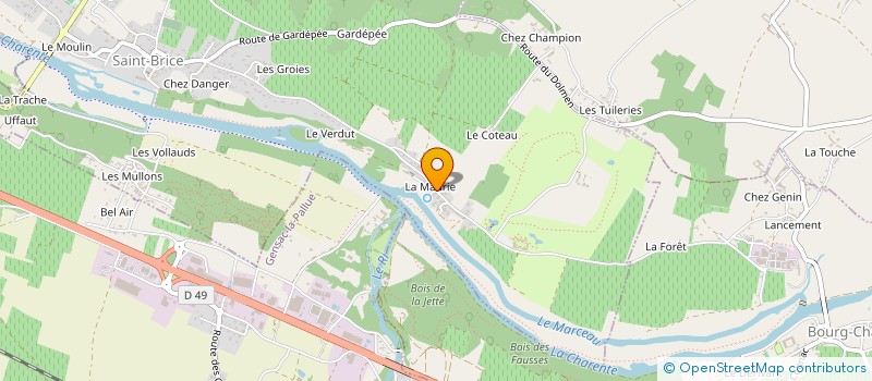 localisation de l'entreprise MADAME JULIETTE LE PEILLET à SAINT-BRICE