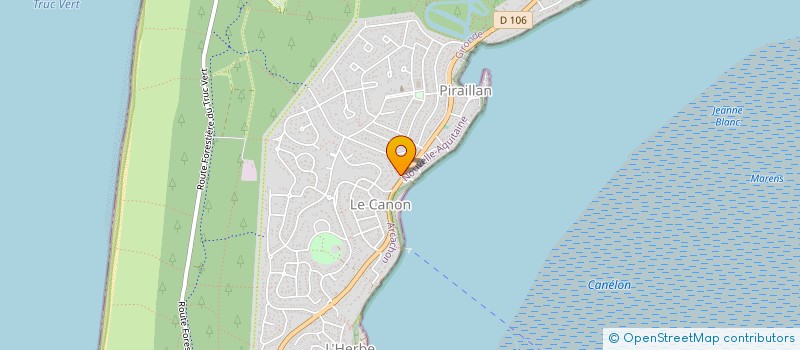 localisation de l'entreprise MADAME JULIETTE LE POITTEVIN  LEGE-CAP-FERRET