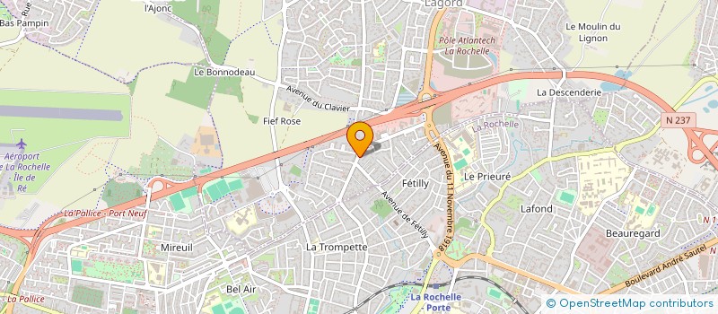 localisation de l'entreprise MADAME JULIETTE LE ROUX  LAGORD