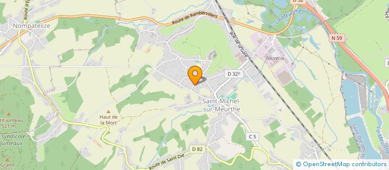 localisation de l'entreprise MADAME JULIETTE LECOMTE  SAINT-MICHEL-SUR-MEURTHE