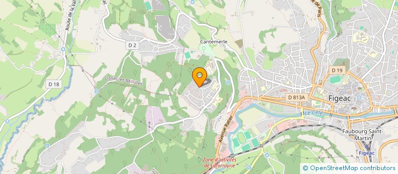 localisation de l'entreprise MADAME JULIETTE LEGRAND  FIGEAC