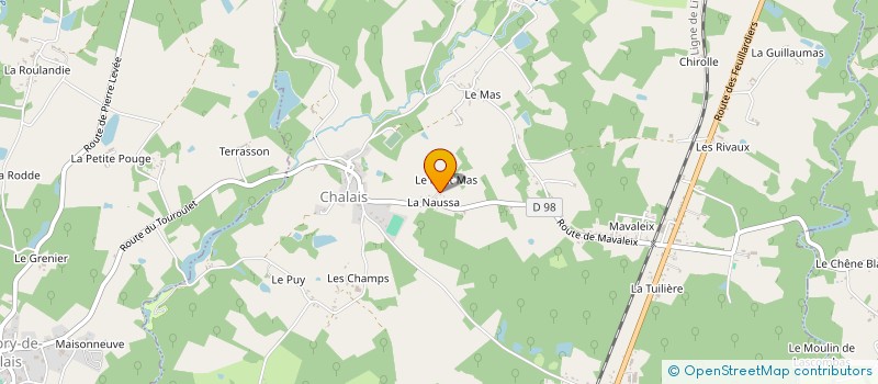 localisation de l'entreprise MADAME JULIETTE LEMAIRE à CHALAIS