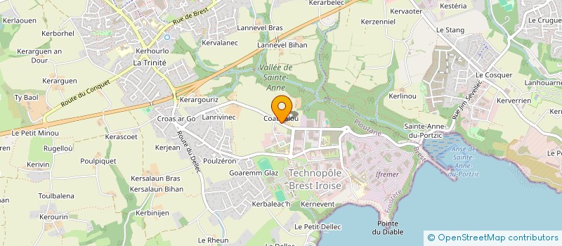 localisation de l'entreprise MADAME JULIETTE LEOSTIC  PLOUZANE