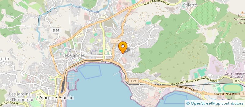 localisation de l'entreprise MADAME JULIETTE LEPAGE  AJACCIO