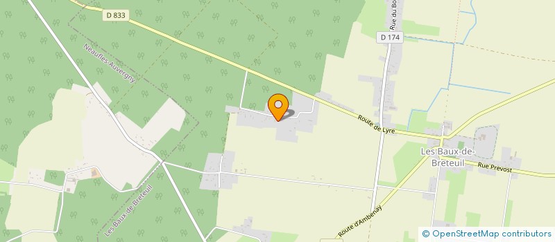 localisation de l'entreprise MADAME JULIETTE LEROY  LES BAUX-DE-BRETEUIL