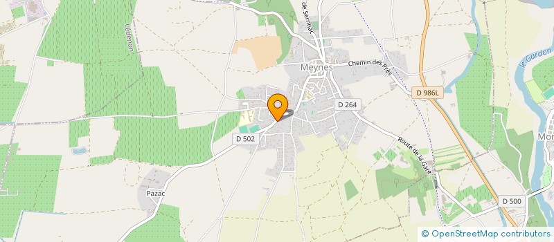 localisation de l'entreprise MADAME JULIETTE LETOUZE  MEYNES