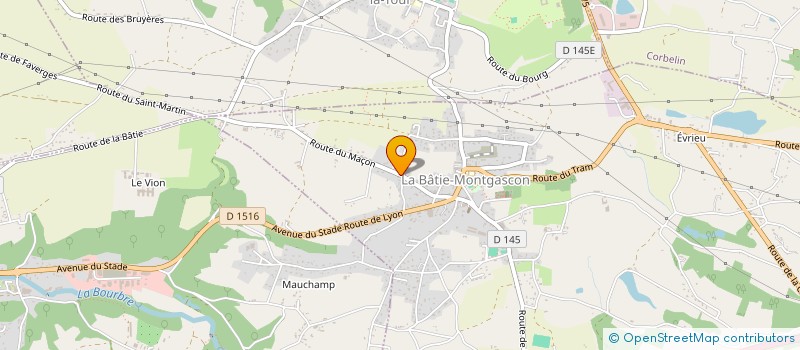 localisation de l'entreprise MADAME JULIETTE LOGET  LA BATIE-MONTGASCON