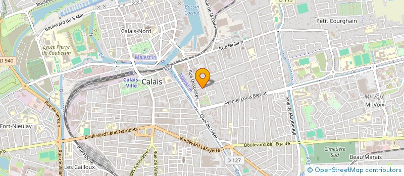 localisation de l'entreprise MADAME JULIETTE LOUF  CALAIS