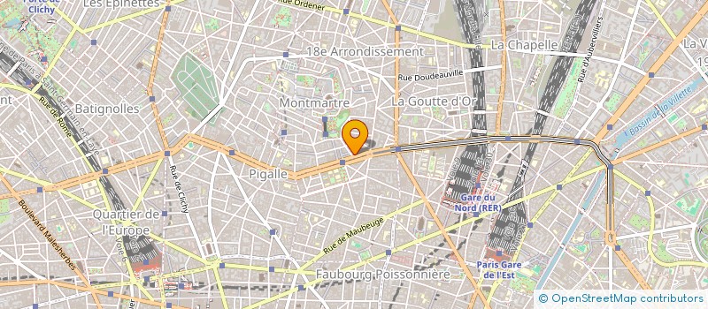 localisation de l'entreprise MADAME JULIETTE LUBIN  PARIS 18