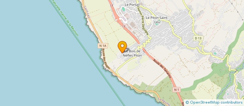 localisation de l'entreprise MADAME JULIETTE LUDOVIC  SAINT-LEU